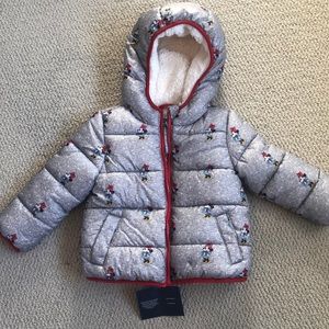 NWT Gap x Disney Minnie Mouse puffer coat